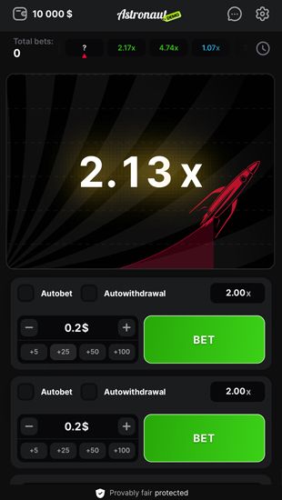 Astronaut crash game mobile