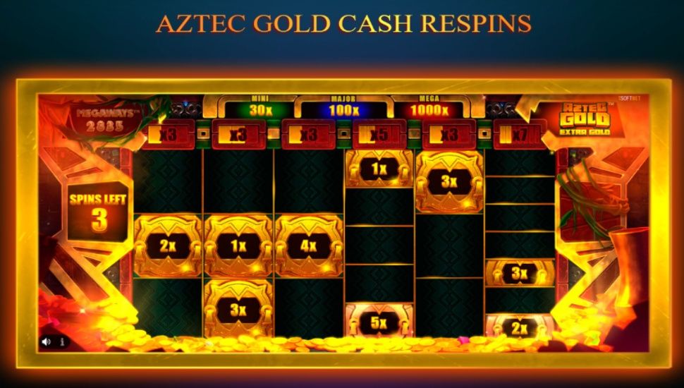 Aztec Gold Extra Gold Megaways - Bonus features