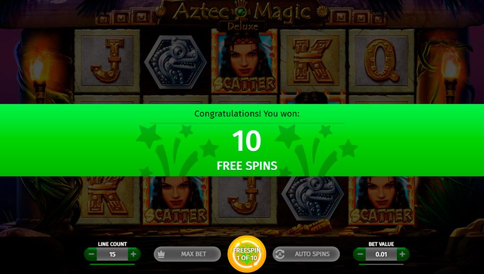 Aztec magic deluxe slot - Free Spins