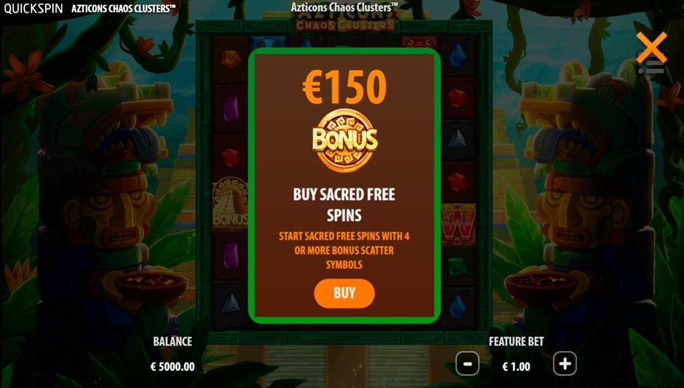 Azticons chaos clusters slot - bonus buy