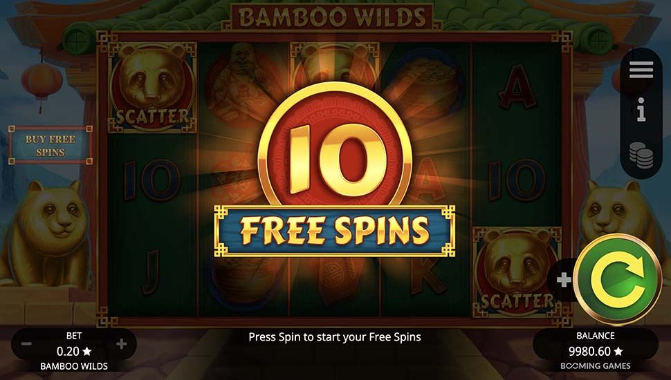 Bamboo Wilds slot free spins