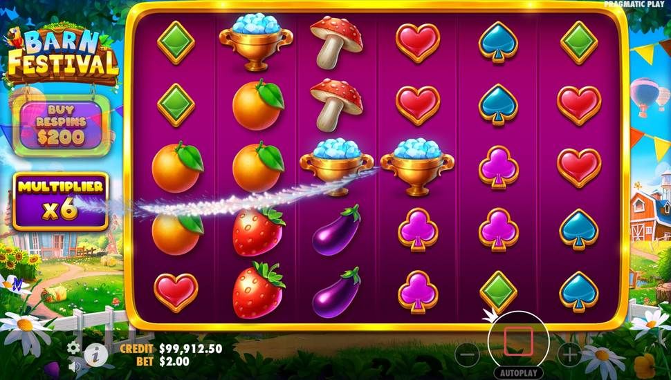 Barn Festival slot money symbols