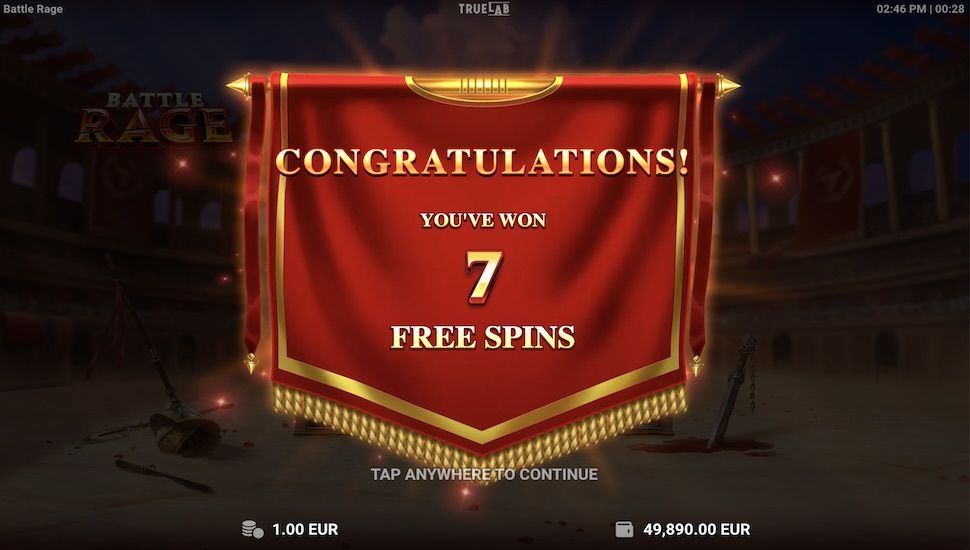Battle rage slot Bonuses