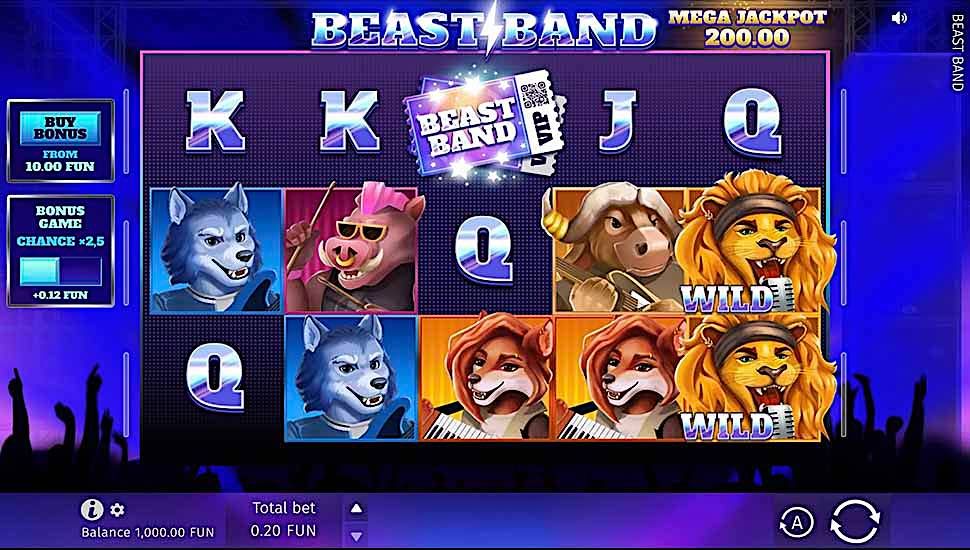 Beast Band slot gameplay