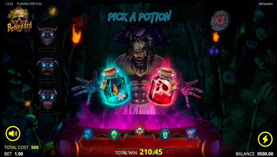 Beheaded slot Pick A Potion