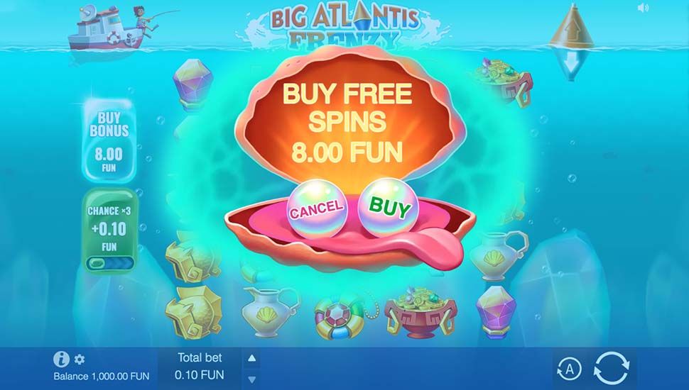 Big Atlantis Frenzy slot Buy feature