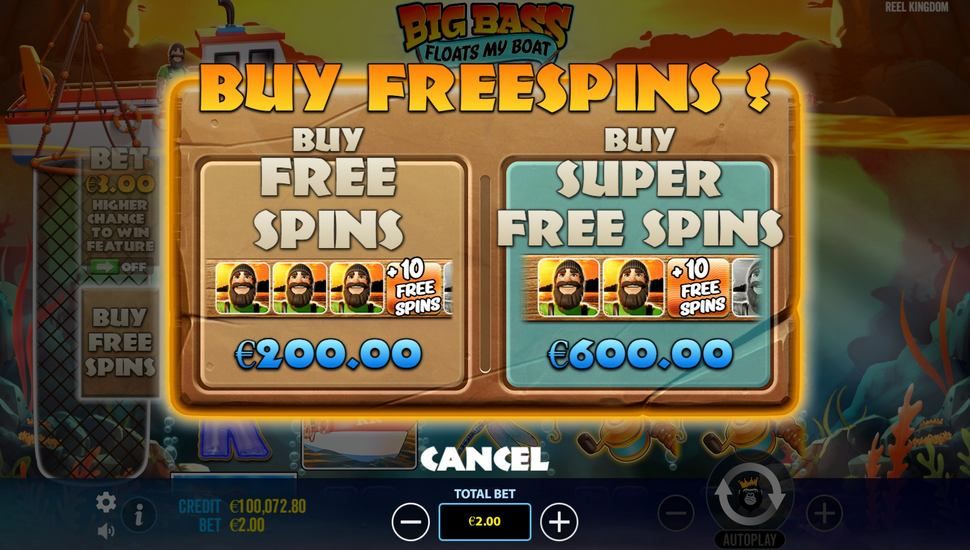 Big Bass Floats My Boat slot bonus buy