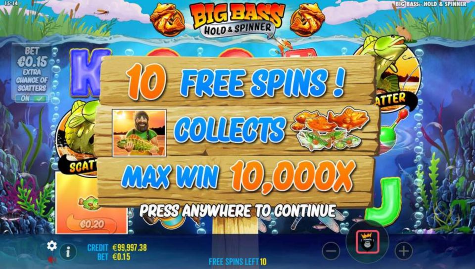 Big Bass Hold & Spinner slot Free Spins