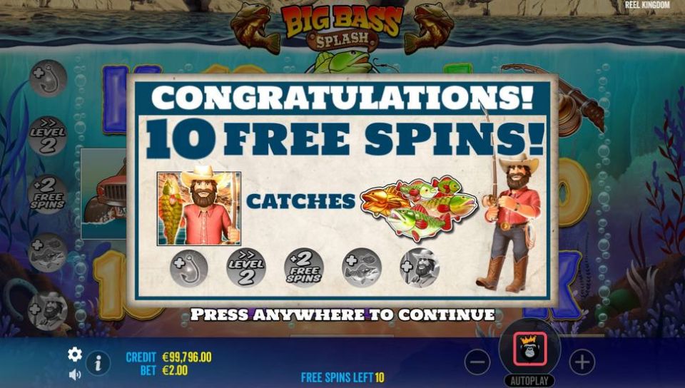 Big Bass Splash Slot Free Spins