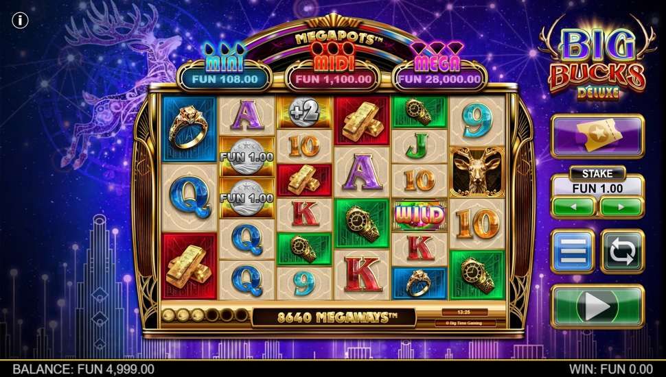 Big Bucks Deluxe slot gameplay