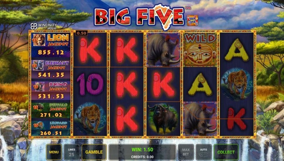 Big Five slot by Greentube preview