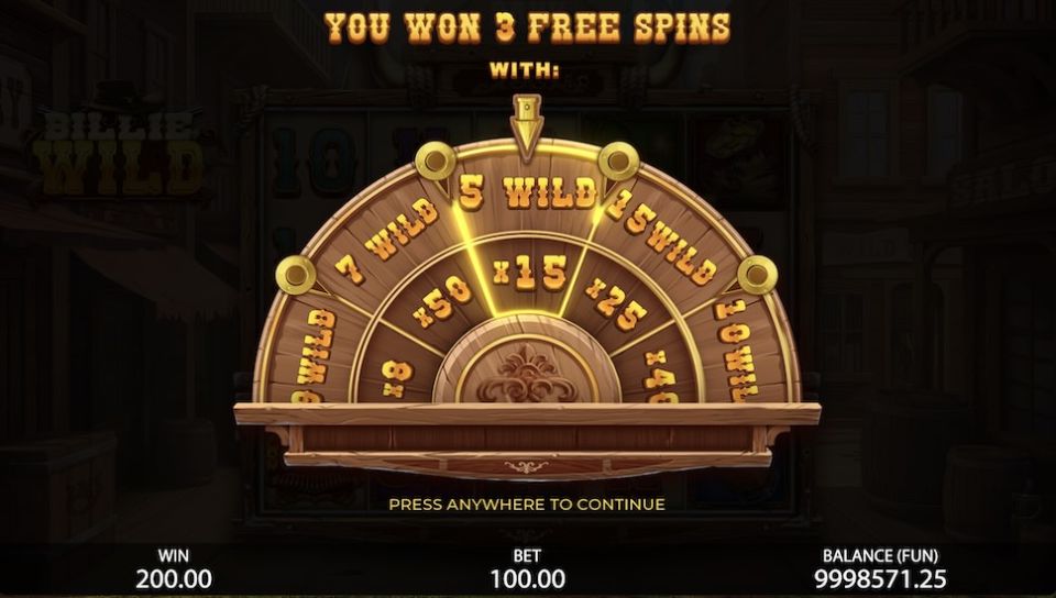 Billie Wild slot Free Spins