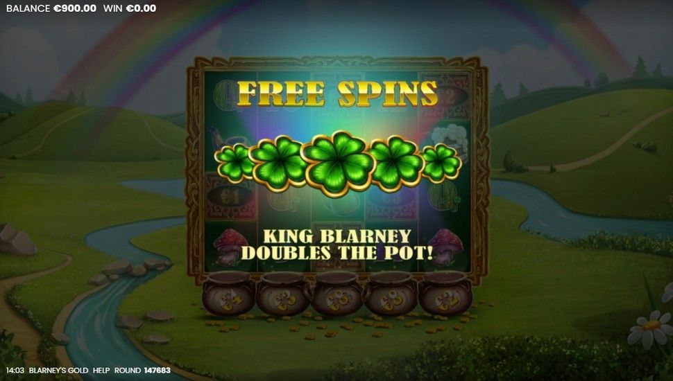 Blarney's gold slot free spins