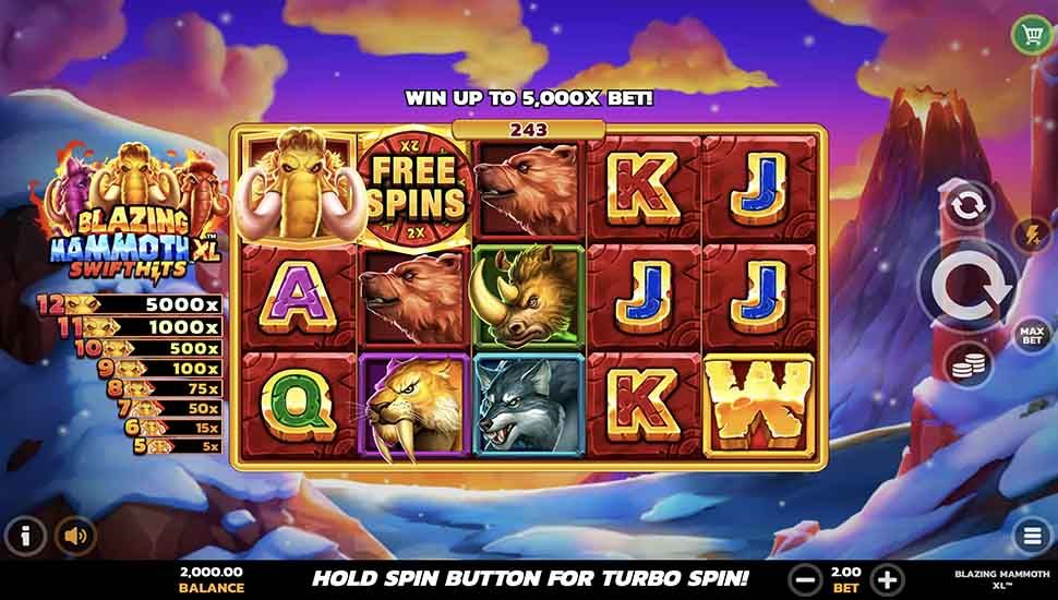 Blazing Mammoth XL™ SwiftHits slot gameplay