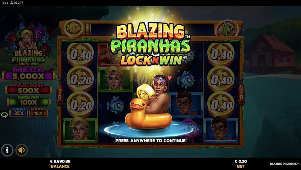 Blazing Piranhas slot Lock and Win