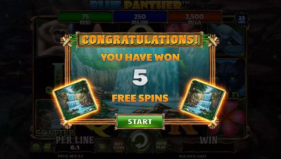 Blue Panther Slot - free spins