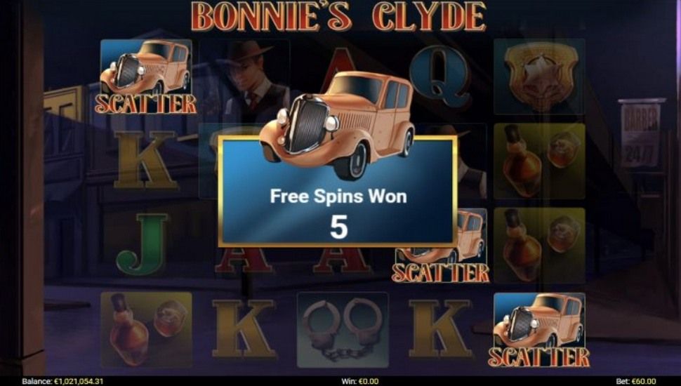 Bonnies clyde slot free spins