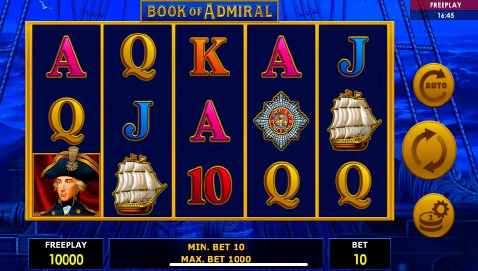 Book of admiral slot mobile