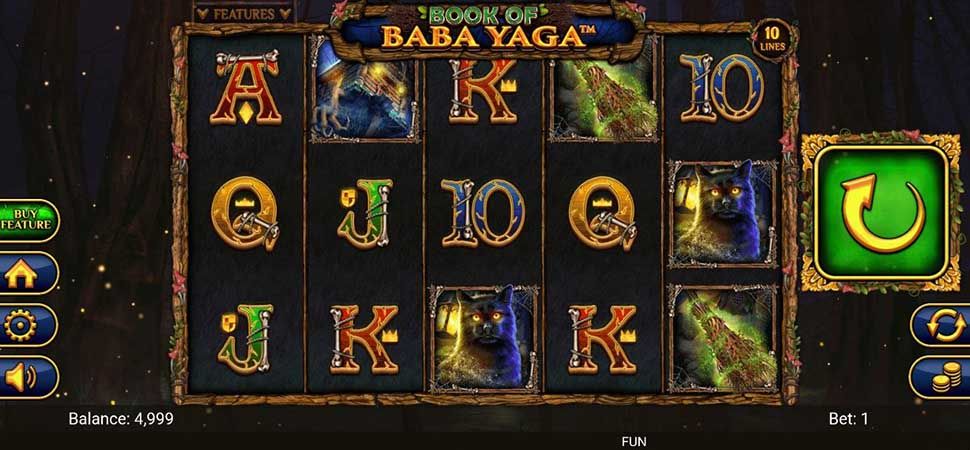 Book of Baba Yaga slot paytable
