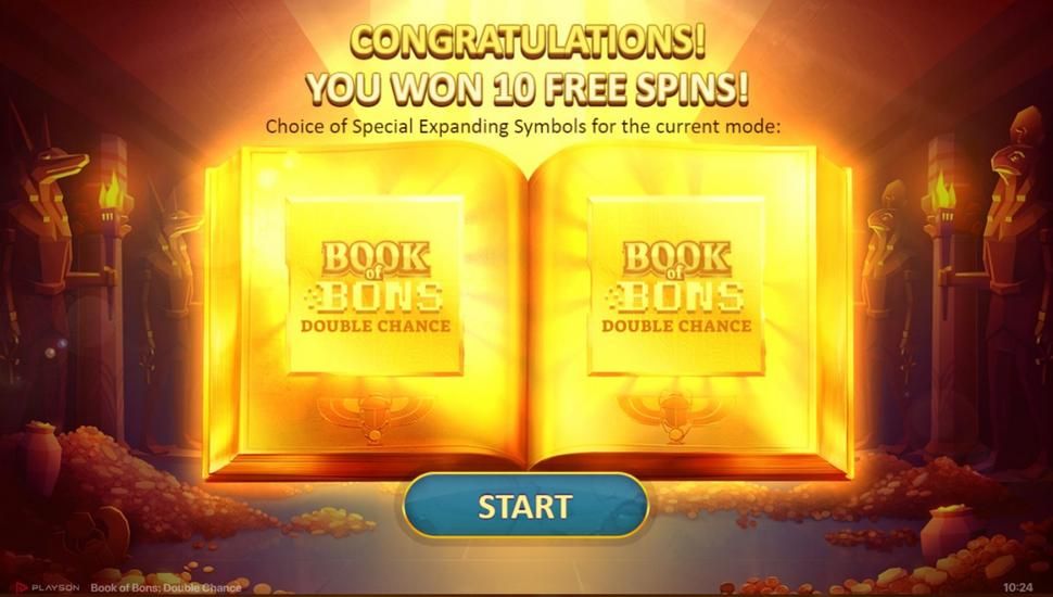 Book of Bons Double Chance Slot - Free Spins
