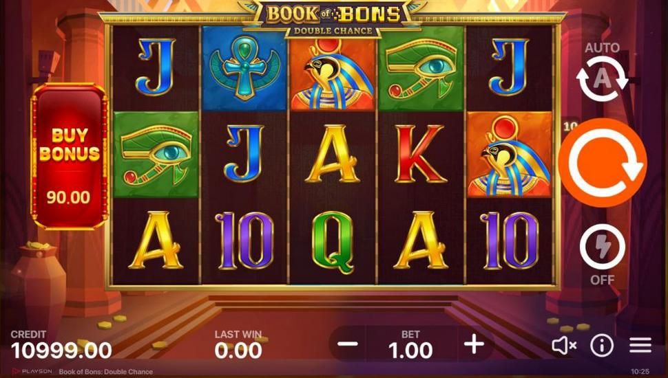 Book of Bons Double Chance Slot Mobile