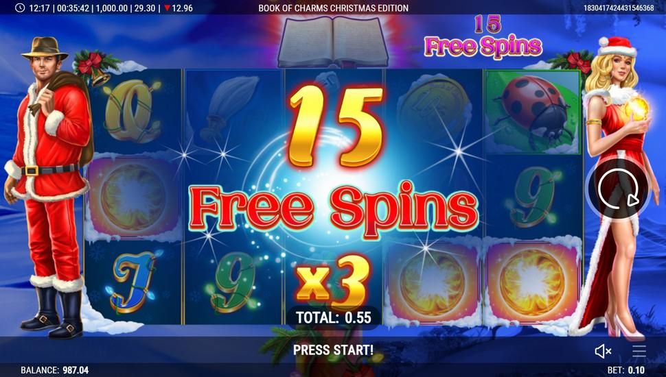 Book of Charms Christmas Edition slot free spins