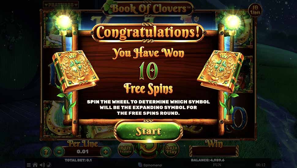 Book Of Clovers slot free spins