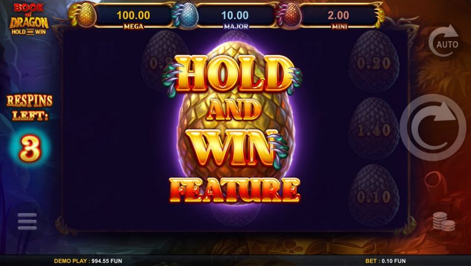 Book Of Dragon Hold And Win slot hold and win