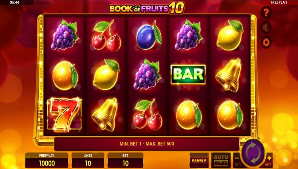Book of Fruits 10 Slot Mobile