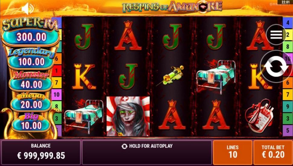 Book of Madness Respins of Amun-Re Slot Mobile