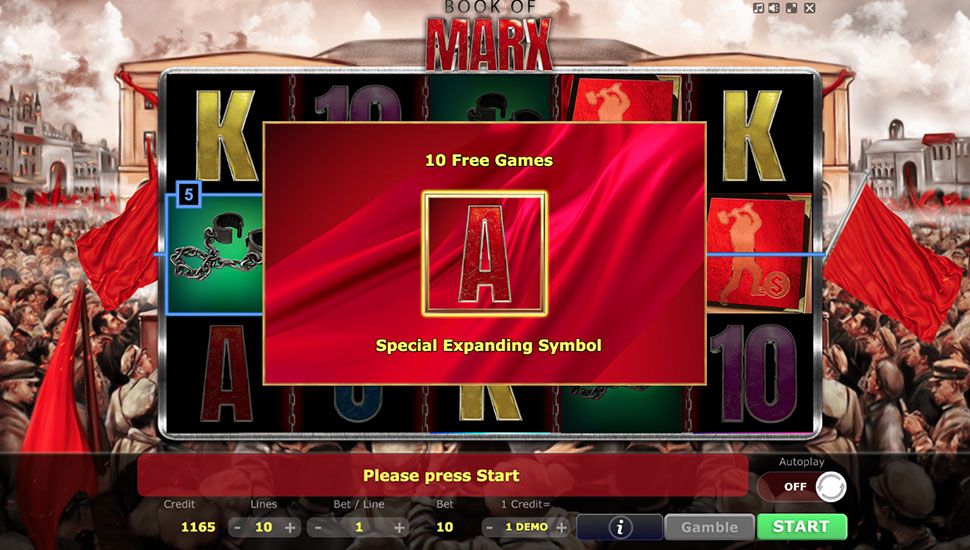 Book of Marx slot machine