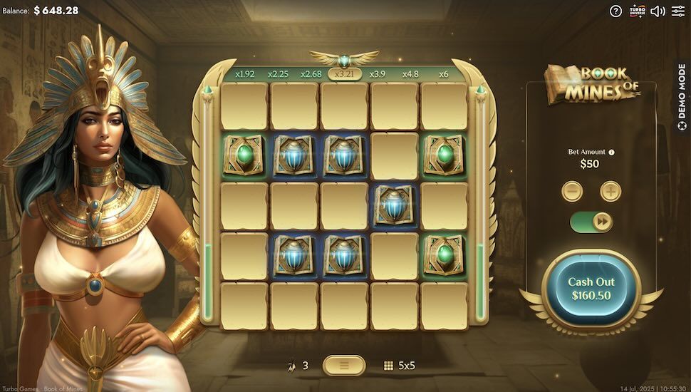 Book of Mines slot Bonus