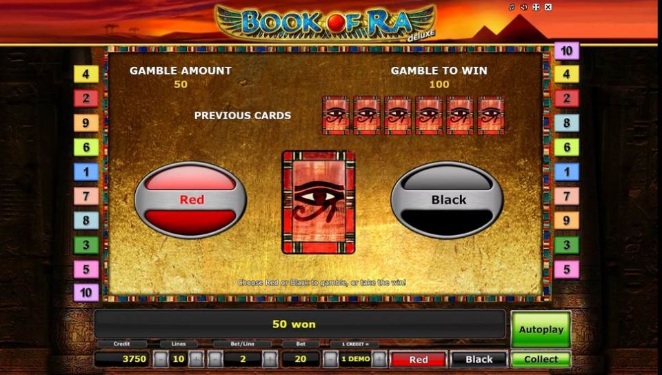 Book of Ra Deluxe slot Gamble Game