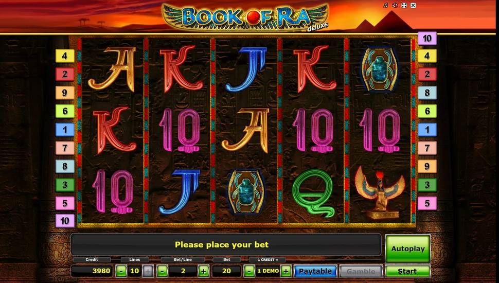 Book of Ra Deluxe slot gameplay