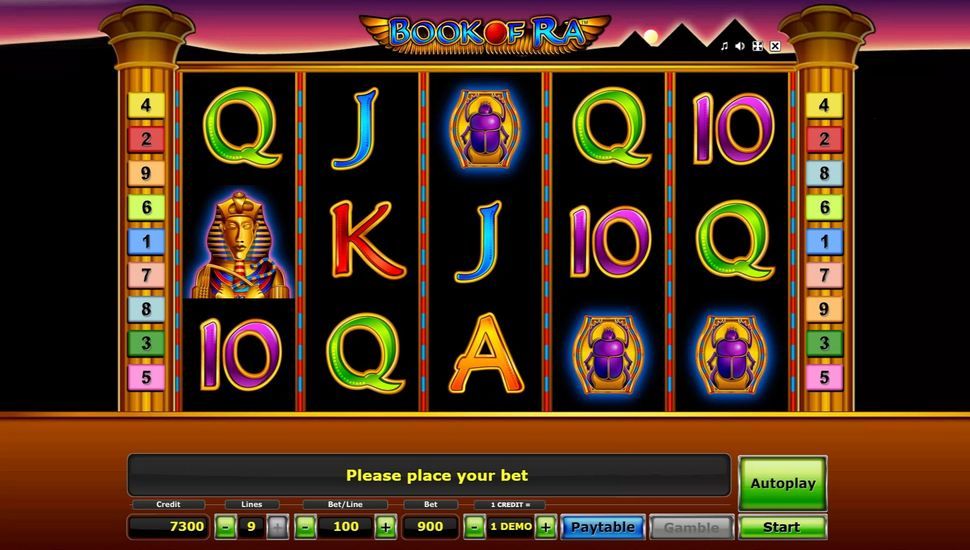 Book of Ra slot gameplay