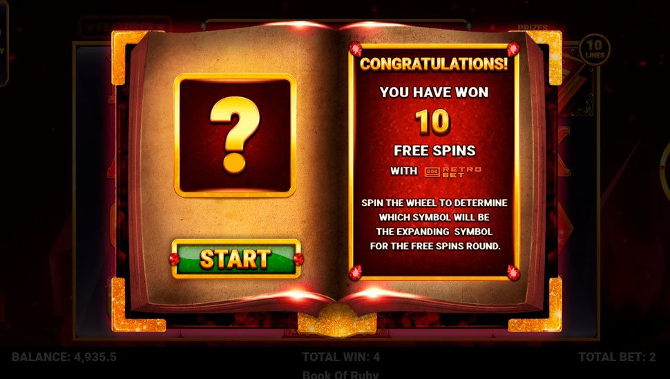 Book of Ruby slot Free Spins – Expanding Symbol