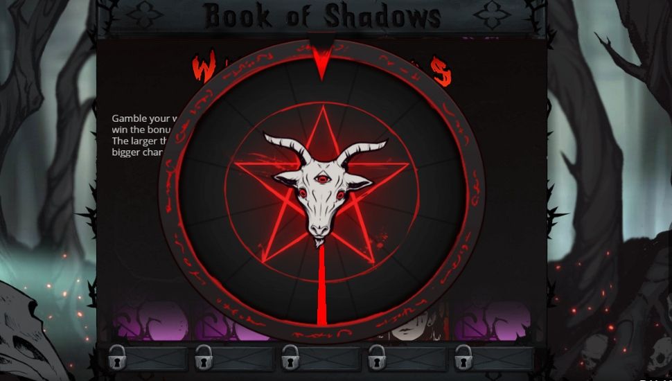 Book of Shadows slot - Wheel of bonus