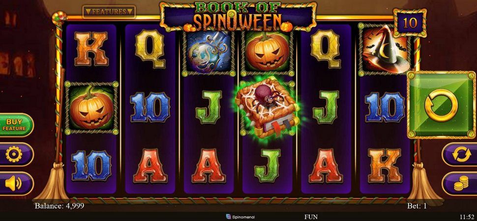 Book of SpinOWeen slot mobile