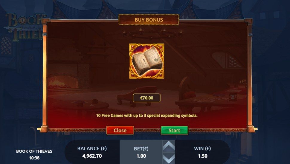 Book of Thieves slot - feature