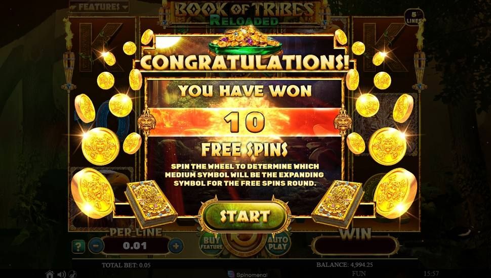 Book of Tribes Reloaded - free spins