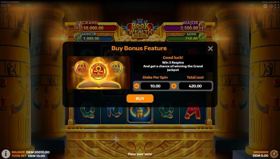 Book of Wealth 3 Slot Bonus Buy