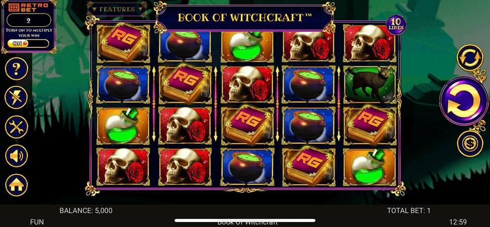 Book of witchcraft slot mobile