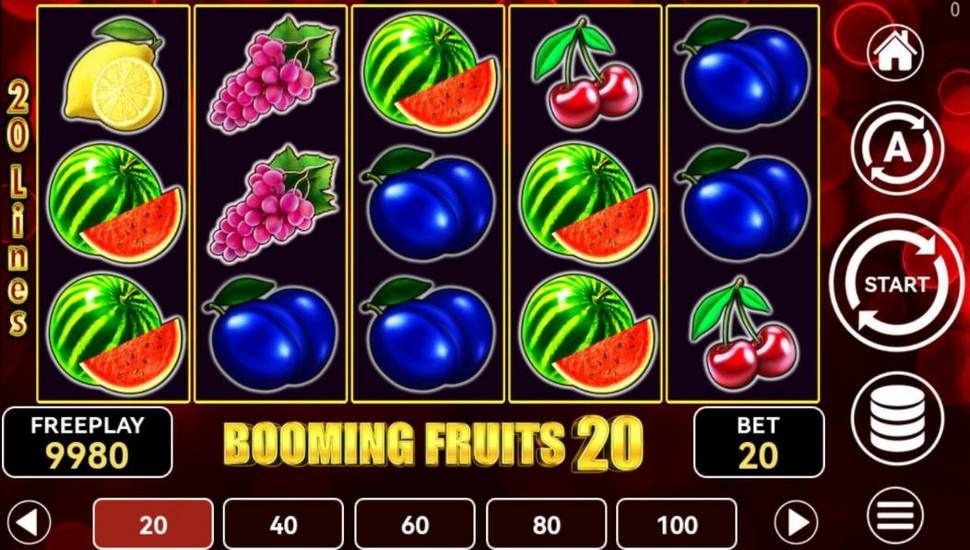 Booming Fruits 20 Slot Mobile
