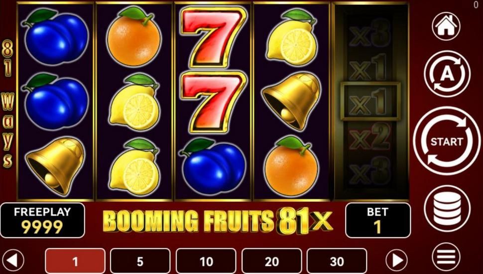 Booming Fruits 81x Slot Mobile
