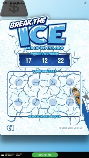 Break the Ice scratch game mobile