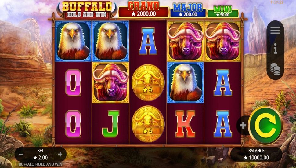 Buffalo Hold and Win Slot by Booming Games