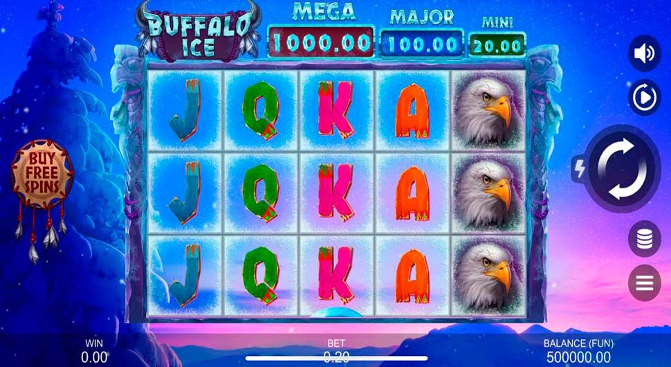 Buffalo Ice Hold the Spin slot mobile