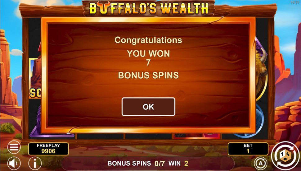 Buffalo's Wealth slot bonus