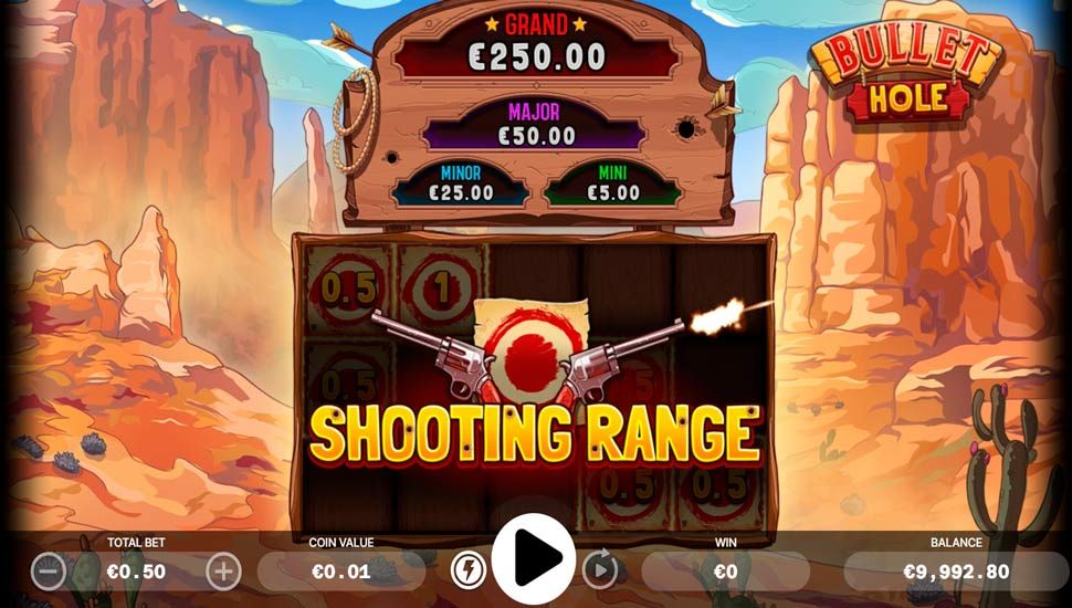 Bullet hole slot Shooting Range