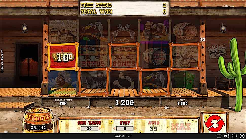 Bullets for Money slot free spins